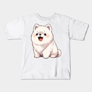 Cute Chonky Samoyed Dog Kids T-Shirt